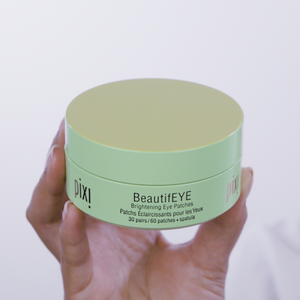Pixi BeautifEYE Brightening Eye Patches in hand