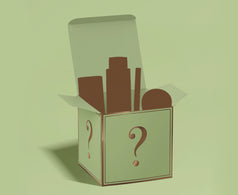 Mystery Box Bundle open showing mystery product silhouette
